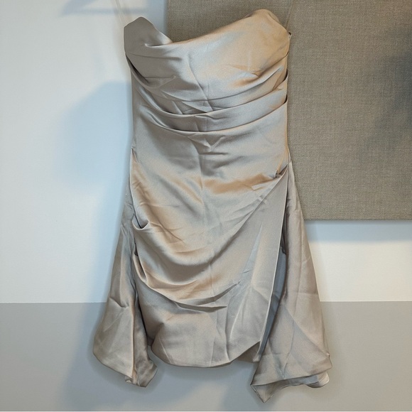 HOUSE OF CB Jasmine Satin Corset Dress - Picture 6 of 14